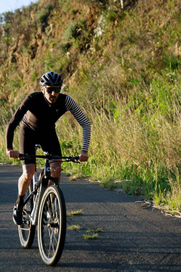 Unisex Warm Cycling Jersey - Barcode