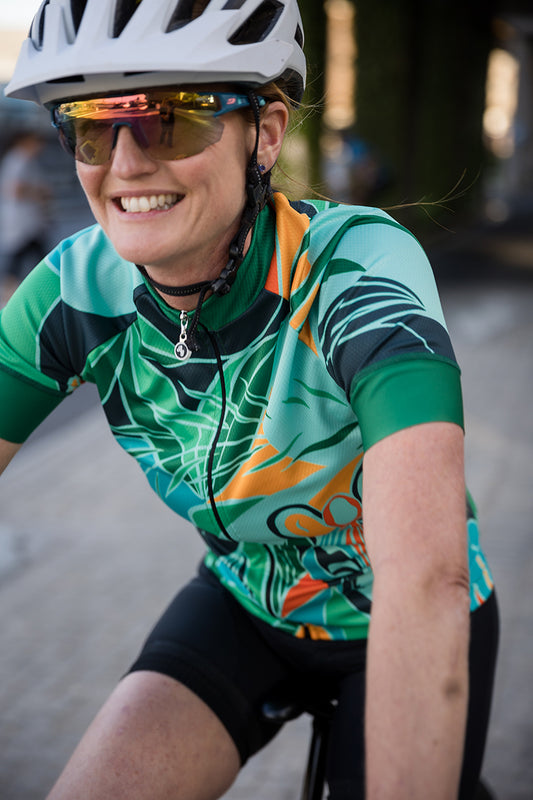 Ladies Cycling Jersey - Zebra