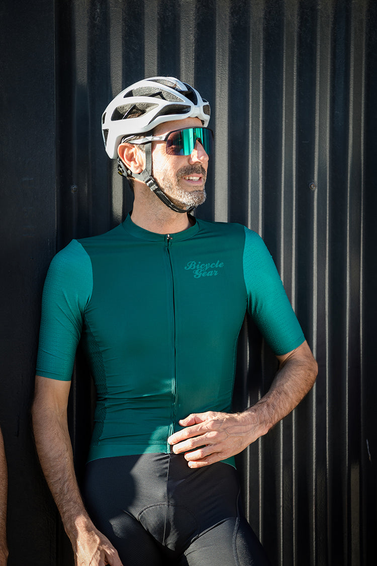 Mens Cycling Jersey - Racing Green
