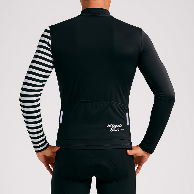 Unisex Warm Cycling Jersey - Barcode