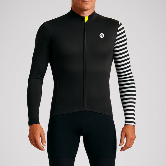Unisex Warm Cycling Jersey - Barcode
