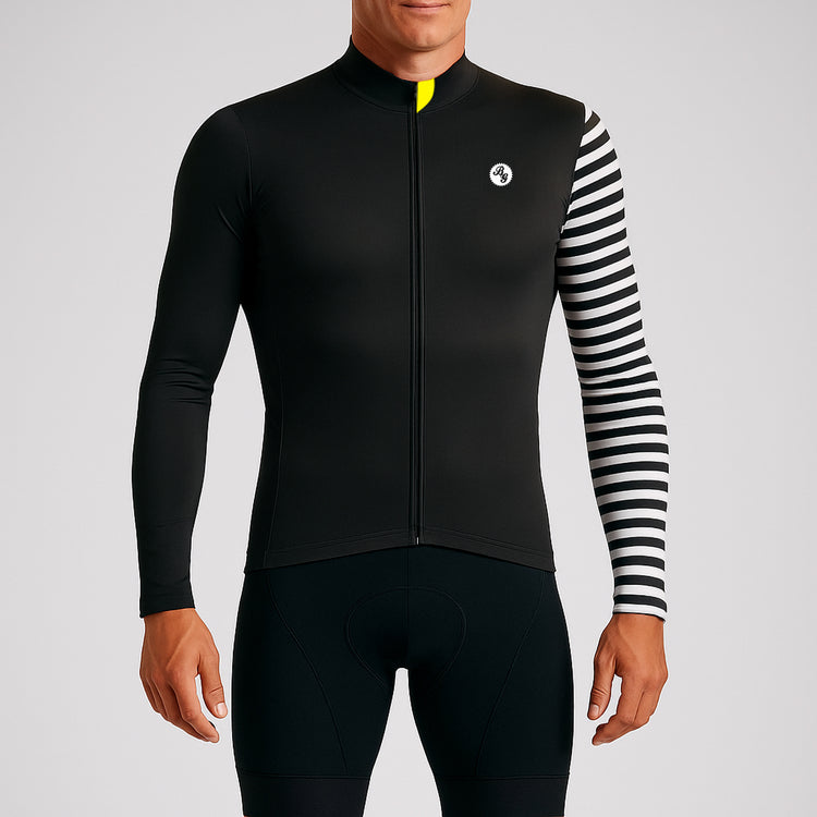 Unisex Warm Cycling Jersey - Barcode