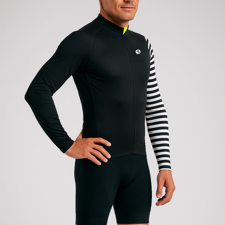 Unisex Warm Cycling Jersey - Barcode