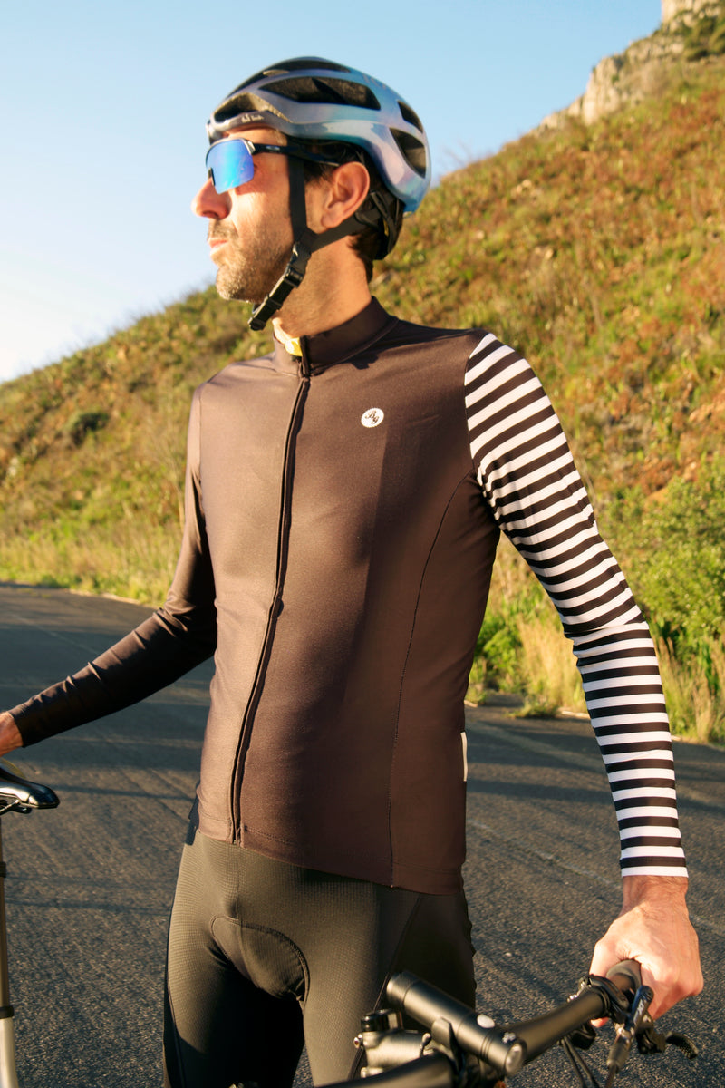 Unisex Warm Cycling Jersey - Barcode